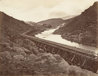 Eureka Quartz Mill and Flume, Nevada, 1875, tryckt ca. 1876.