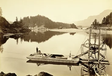 Flytande laxhjul, Cascades, 1867