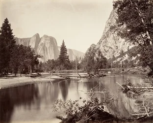 Tittar ner i Yosemite Valley, ca. 1872, tryckt ca. 1876.