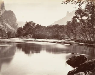Tittar upp Yosemite Valley, ca. 1872, tryckt ca. 1876.