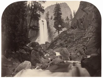 Piwyac, Vernal Fall, 300 fot, Yosemite, 1861.