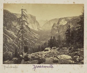 Yosemitedalen, från Mariposaleden, Yosemitedalen, Mariposa County, Kalifornien (nr 1138)
