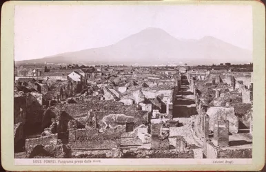 Panorama över Pompeji, ca 1880 (fotografi)