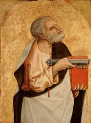, från Montefiores polyptyk, c.1470 (tempera på träpanel) (se även 492442-44)