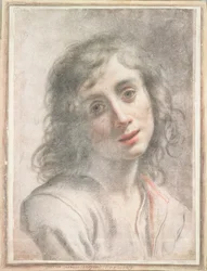Byst av Johannes den gudomlige, (pastell)