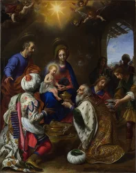 Tillbedjan av Magi. 1649