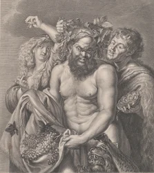 Bacchus åtföljd av en Bacchante och en faun, 1768