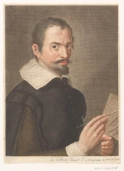 Porträtt av konstnären Francesco Bassano II Porträtt av konstnärer (serietitel)