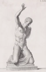 Staty av Narcissus, 1734