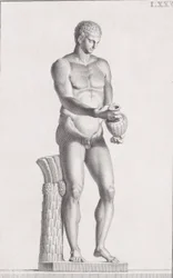 Staty av en manlig idrottare, 1734
