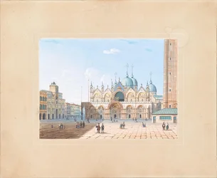 San Marco-basilikan med Piazza San Marco