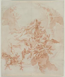 Jungfruns antagande, ca. 1754.