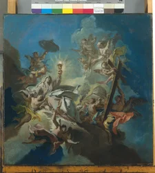 Trons triumf, ca 1766 (olja på duk)