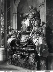 Monument till påven Innocentius XI, ca 1697 (marmor)