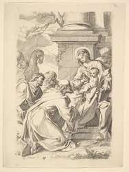 The Adoration of the Magi kopia omvänt.