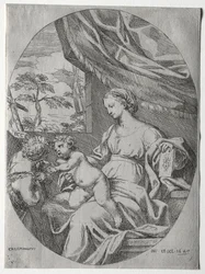 Jungfru och barn med spädbarnet St. John, 1647.