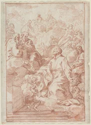 Vision av St. Philip Neri, ca. 1673-75.