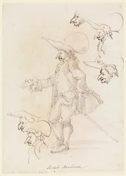 Teckning, Karikatyrer, ca 1725-75