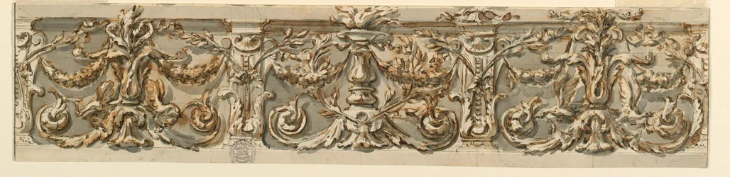 Ritning, Förslag till en frise, ca 1770