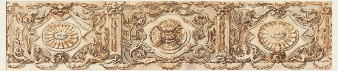 Ritning, Förslag till en frise, ca 1770