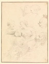 Teckning, Figurala skisser, 1775