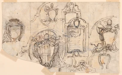 Teckning, Skisser, 1740-58