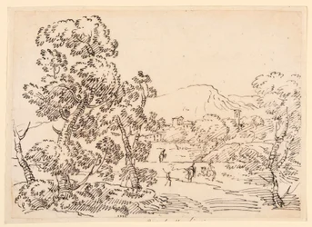 Teckning, Skogslandskap, 1750-1770