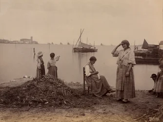 Chioggia, Under Marina, ca. 1870.