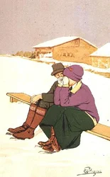 The Crying Skater (färg litho)