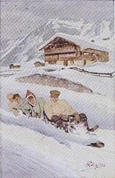 Fyrmannakälken (litho i färg)