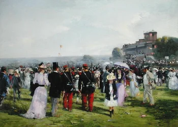 The End of the Races at Auteuil, ca 1893 (olja på duk)