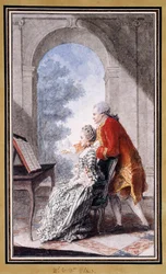 John Wilkes och fröken Gertrude Carmontelle,