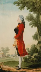 Baron de Talleyrand, i ett landskap,