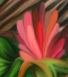 Abstrakt blomma