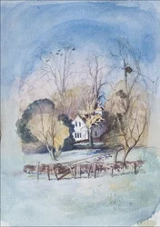 Tidig vår, 2008 (wc & gouache på papper)