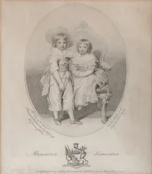Porträtt av greve Mikhail Semyonovich Vorontsov 1782-1856 och grevinnan Ekaterina Semyonovna Voront