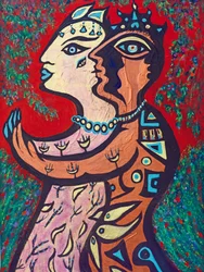 Blesséd Lovers, 2013 (akryl på duk)