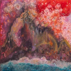 Celestial Mountain, 2006 (blandteknik på duk)