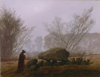 En promenad i skymningen, ca 1830-5