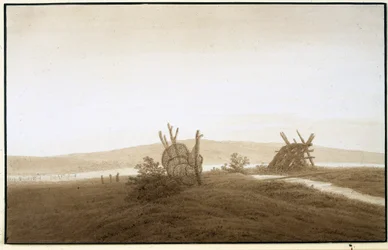 Caspar David Friedrich "Tollense-sjön", omkring 1806