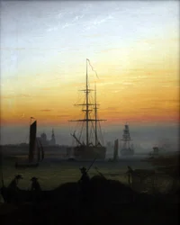 Tyska: Der Greifswalder Hafen Greifswalds hamn