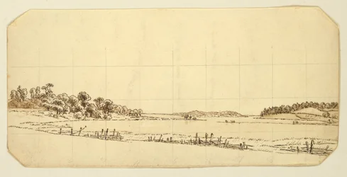 Lakeside, 1802-3 (penna och brunt bläck tvättas med penna på papper)