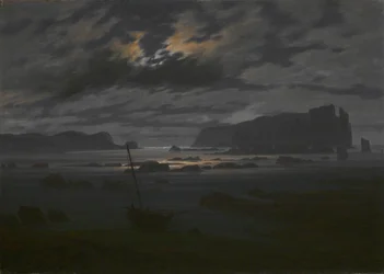 Norra havet i månsken, ca 1823