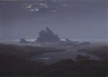 Rocky Reef på havsstranden, ca. 1824