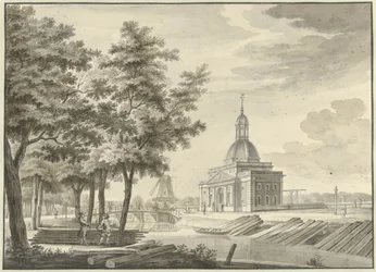 Utsikt över den nybyggda Muiderpoort, 1771