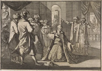 Emir Fakardin ber sultan Murat IV om sitt liv, 1633