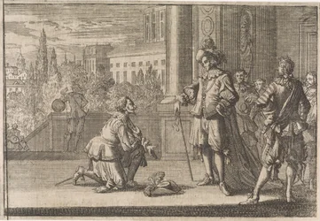Karl IV, hertig av Lorraine som knäböjer inför Ludvig XIII, 1641