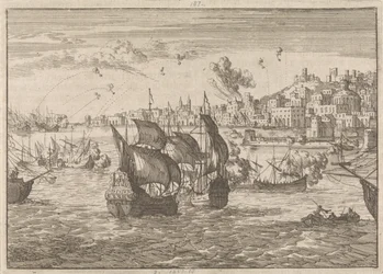 Genua bombarderades av den franska flottan, 1684