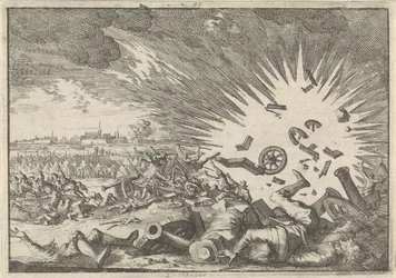Explosion av ett franskt krutmagasin under belägringen av Namur, 1640