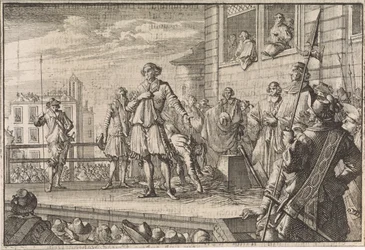 Thomas Wentworth, Earl of Strafford tilltalar folket från ställningen, 1641